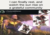I can finally rest, and watch the sun rise on a grateful community r/TheAstraMilitarum u/lckicho • 2y 70505S GW hid it right under our noses