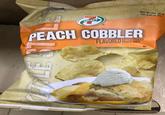 Jester SELECT Best By: JAN 20 18 1201 A 07 01 08:5 PEACH COBBLER KETTLE COOKED FLAVORED POTATO CHIPS LE ST NET WIT
