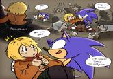 Hey! Trust me. Hang on, Ashley! Hakzo Phobie Who are you? D 馨 I'm Sonic! Sonic The Hedgehog.