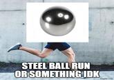 STEEL BALL RUN OR SOMETHING IDK imgflip.com