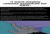 "I want weekly release schedule for SBR" 'JoJo's Bizarre Adventure Part 7: Steel Ball Run' Director on When the Next Episode will Release: "I want to see it soon, too! When will it be? I don't know. It takes a lot of time to make just one episode, but production is going smoothly, and I'm looking forward to seeing the finished episode as much as you are!"