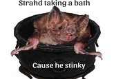 Strahd taking a bath Cause he stinky