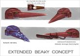 bolted variant the long beak provides ample room for ice cream cones chainsword attachment. (popular amongst blood angels) EXTENDED BEAKY CONCEPT