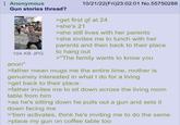 Anonymous Gun stories thread? 104 KB JPG anon" 10/21/22(Fri)23:02:01 No.55750288 >get first gf at 24 >she's 21 >she still lives with her parents >she invites me to lunch with her parents and then back to their place to hang out >"The family wants to know you >father mean mugs me the entire time, mother is genuinely interested in what I do for a living. >get back to their place >father invites me to sit down across the living room table from him >as he's sitting down he pulls out a gun and sets it down facing me >'tism activates, think he's inviting me to do the same >place my gun on coffee table too