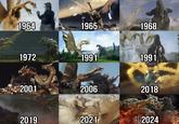 1964 1965 1968 1972 1991 1991 2001 2006 2018 2019 2021 2024