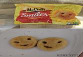 McCain Smiles Made with Real Potato Mash Men ENERGY kcal FAT SATURATES SUGARS 549/131 5.2g 7% 0.50 0.39 034 3% <1% 4% of the race intake er 6g serving ov PIC COLLAGE