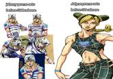 johnny promo arts before SBR release Jolyne promo arts before SO release