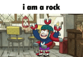 VANCARTOONIST i am a rock