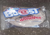 Vestess Chocola NATURALLY ARTIFICIALL EQUALS BOOST CAFFEINATED DONUT NET OZ. (719) OF CUP COFFEE DONUT donettes BRAND More than 3X the size of donettes® 090825200 251X 02:202