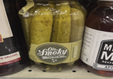 W ORLEANS 70 PROOF ND CARAMEL COLOR Ole Smoky 750ml MOTTLED AT PROOF NOL Tennessee Moonshine MOONSHINE PICKLES STILLERS, INC. CAROLINA CINNAMON FROM CORN ROCES ALL SPICE wwwwwww INFAMOUS TASTE BOTTLED 35 ALCA M M MO APP GRAIN NEUTRAL S