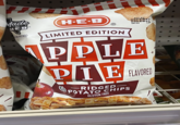 Made -BY- H.E.B® SAN ANTONIO FLAVORED H-E-B LIMITED EDITION Bell By: 09FEB23 09FEB23 08:32 LAR PPLE PIE FARNES RIDGED POTATO CHIPS GLUTEN FREE