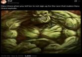 A meme using the angry Hulk image. It reads, "Haru Urara when you tell her to not sign up for the race that makes Haru Urara explode:"