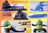 Konica ラ オック フォトスタンド ゴジララジオ&ウォッチ (フォトスタンド付き) りっきりコニカ MINIのゴジラスペシャルグッズプレゼン の 箱付き でハガキを送り、当たるともらえたアイテム。 はやはり入手しにくい。 当たった人が手ばなすまで待つ かないのか。これのために作られたソフビ製ゴジラがより評価 を高めている。 GODZILL チープトイ ギララ 無版権アイテム。 これギララに見えますよね? ゲームの的かも。 プラスチック製で9.cm イラストの入った箱も中身と同じくら い なものだ。やっと入手し、宅急 届いたらこの箱に直接伝票とわ れものシールが貼ってあり、アセック チープトイ アストロボート これも無版権ものだが、出来が良い。本体はポリエチレン製 ゴム 動力、スクリュー付きで水上を走る。 15cm スイートキッス 怪獸 チェリオ・ジャパン ノンカフェイン スイー スイート キッス チェリオ・ジャパン もしろプレゼントA 付きライトスタン 本体はブラ製で、 はソフビ製 の文字は入っていない がどう見てもこれはゴ グラだ。絶対ゴジラだ。 1.5リットル