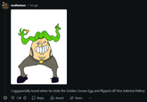 A fan illustration of Egg McBig by imdfantom, posted on Reddit on March 25th, 2026.