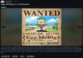 Screenshot of a Reddit post theorizing Egg McBig's Fishman origins by Reddit user darkacez, posted on March 25th, 2026.