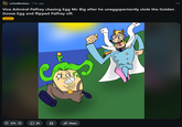 Screenshot of a fan illustration of Egg McBig by imdfantom, posted on Reddit on March 26th, 2026.