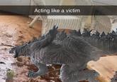 Acting like a victim