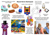 Super gory concepts, but no actual blood on-screen Mascot Horror Starterpack Location: bouncy castle (evil) There's always that one character that the fandom has designated the "hot one." It looks like this ου Currently being explained to a confused but supportive aunt throughout a three-hour car trip Happy Birthday Location: ball pit (evil) Happy Birthda Primarily beloved by 12-year-olds, autistic college students, fans of indie animation and/or game design Nooooo! Stop drawing NSFW fan art of Glizzy's Game Room! It's a fandom for MINORS!!! Hehehehehehe rule 34 time Analog horror adjacent Spawns four-hour lore analysis videos with titles like "Glizzy's Game Room and the 2008 Financial Crisis"