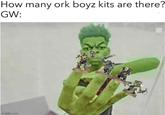 How many ork boyz kits are there? GW: imgflip.com