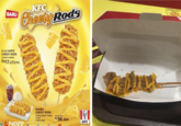 BARU A LA CARTE CHEESY RODS STARTS FROM RP17.273/PC KFC Cheesy Rods LAVOURTUL Xanteak TASTY 14022 KOMBO CHEESY RODS 2 PCS CHEESY RODS 1 RICE 1 PEPSI REG. "Harge sebelum pajak restoran dan berbeda di tap outlet STARTS FROM Rp36.364 kfcindonesia @kfcindonesia @kfcindonesia kfcindonesia เย KFC www.kfcku.com
