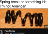 Spring break or something idk I'm not American www. 15:55 Puns Memes Vaazkl 224 mi Assinantes