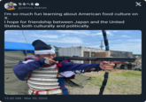 53130 @chirno_helmet I'm so much fun learning about American food culture on X. I hope for friendship between Japan and the United States, both culturally and politically. 12:42 AM · Mar 30, 2026