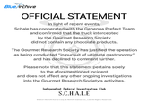 Blue Archive OFFICIAL STATEMENT In light of recent events, Schale has cooperated with the Gehenna Prefect Team and confirmed that the truck intercepted by the Gourmet Research Society did not contain any chocolate products. The Gourmet Research Society has justified the operation as being conducted "in pursuit of ultimate gastronomy" and has declined to comment further. Please note that this statement pertains solely to the aforementioned incident and does not affect any other ongoing investigations into the Gourmet Research Society's activities. Independent Federal Investigation Club S.C.H.A.L.E © 2021 NEXON Korea Corp. & NEXON Games Co., Ltd. All Rights Reserved.