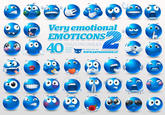 3 Very emotional EMOTICONS 40 CRAZY PNG SMILIES 128x128px 64x64px 32x32px By lazycrazy cat 2 WWW.ARTDESIGNER.LV ge 2011