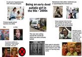 In and out of appointments with child psychologists Being an early dxed autistic girl in the 90s - 2000s Mainstream kids either mothered you or psychologically tortured you Primary/grade school teachers are either this or this You and your condition are compared to Vulcans, demons and mutants... wait. Is that not actually really cool? This wee man cutting around the cul-de-sac where you were viciously bullied Being reminded of the fact that you're autistic so often and so fervently that you wonder where your autism ends and personality begins Major gaps in education because you were being toilet trained in your CDU instead of learning basic maths Secondary school is a special flavour of hell. Your peers talk to you like children's party entertainers - and guess what? So do the Learning Support teachers!
