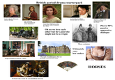 British period drama starterpack Lady Catherine Wittstock (snooty old hag) Miss Elizabeth Sherwood (innocent pretty débutante) Lady Mary Wellington (witty protagonist with a tormented love story) Oh no we love each other but he's poor/she might not be a virgin People lounging around by a piano Lord Ashley Grantham (broody male love interest) Michael Collingsworth (old good hearted merchant) Plot is 90% passive aggressive dialogue These costumes Obscenely beautiful homes that are probably worth £125M today Ultimately very low stakes At least one scene in a scandalous tavern HORSES