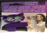 Reversible Compatible with most Smartphones CAT SELFIE Take the purr-fect selfie with your cat Rings Ring CAT SELFIE