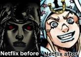 Netflix before Netflix after