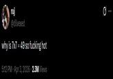 A tweet claiming that 7x7=49 is a hot math equation.