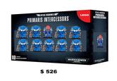 10 LEGO MINIFIGURES SPACE MARINES C PRIMARIS INTERCESSORS LEGO SPACE MARINES PRIMARIS INTERCESSORS $ 526 WARHAMMER 40,000 WARHAMMER 40000