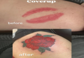 before Coverup after