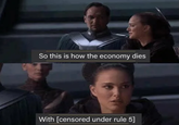 So this is how the economy dies With [censored under rule 5]