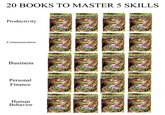 20 BOOKS TO MASTER 5 SKILLS Productivity Communication TEEL ALL TEEL ALL TEEL ALL Business TEEL ALL TEEL ALL Personal Finance Human Behavior TEEL ALL ALL TEEL ALL ALL UN ALL UN UN ALL 733 ALL UN ALL TEEL TTE ALL UN ALL UN TEEL DALL UN