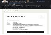 Amos Bar-Joseph in . 2nd CEO @getswan.com Visit my website 10h + Follow | hire yo... our Al bill just hit $113k in a single month (we're a 4 person team). i've never been more proud of an invoice in my life. here's why......more A Anthropic, PBC Invoice from Anthropic, PBC $113,421.87 Due April 15, 2026 ↓Download invoice To Swan Al From Memo Anthropic, PBC While we prefer electronic payment methods, any checks must be sent to the address below, NOT to our San Francisco office. PAYMENT ADDRESS: Anthropic, PBC P.O. Box 104477 Pasadena, CA 91189-4477 Schedule or pay now