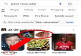 Qjokler voice actor All Images Videos News Shopping Books Persona 5 Wife Fire Force Suicide squad A Showing results for "joker voice actor" Joker Voiced by ARK Undo WILDCATS Mark Hamill Cesar Romero Troy Baker