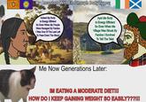 THE GREAT SEAL W NATION My Ancestors With Endomorph Body Types: Indeed My Body Is Energy Efficient So Even When My People Were Ravaged By Famine I Was One Of The Last Left To Pass Down The Story! Aye! Me Body Is Energy Efficient So Even When Me Village Was Struck By Famine | Survived To Tell The Tale! Me Now Generations Later: IM EATING A MODERATE DIET!!! HOW DO I KEEP GAINING WEIGHT SO EASILY???!!!