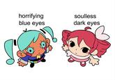 horrifying blue eyes soulless dark eyes