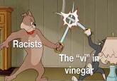 Racists The "vi" in vinegar