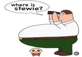 where is stewie? e