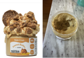 Twisted Dough IOUS Asm Peanut Butter READY-TO-EAT CHUNK PROTEIN COOKIE DOUGH Net wt 12 oz. (340g) 100+ PROTEIN GLUTEN FREE Nutriti Facts 2P Calori corum GUILT FREE