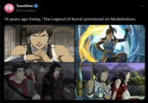 TH ToonHive @ToonHive 14 years ago today, 'The Legend of Korra' premiered on Nickelodeon. ...