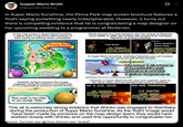 Supper Mario Broth @MarioBrothBlog 0 In Super Mario Sunshine, the Pinna Park map screen brochure features a Yoshi saying something nearly indecipherable. However, it turns out there is compelling evidence that he is congratulating a map designer on her upcoming wedding to a programmer at Nintendo. In the map screen in Super Mario Sunshine, a Yellow Yoshi in the Pinna Park brochure is seen saying something nearly unreadable: Pinna Park Shinko Konishi is a map designer who has worked at Nintendo since 2000. In 2001, she worked with programmer Yoshitaka Takeshita on Animal Crossing: Field Design Program Masaro Sakakibara Makoto Sasaki Nobuhiro Sumiyoshi WELCOME However, trying to enhance the image suggests, using the evidence provided, that he is congratulating someone named Shinko: Jun Takamura Shinko Konishi Yoshitaka Takeshita Hiroshi Umemiya In Super Mario Sunshine, Yoshitaka Takeshita was not involved, and her name was still Shinko Konishi: MAP DESIGN Hiromu Takemura Atsushi Miyagi Shinko Konishi Taeko Sugawara However, in Super Mario 64 DS, they work together again (in the same roles), and now Shinko's last name is Takeshita: MAP&LEVEL DESIGN JUN TAKAMURA SHINKO TAKESHITA EIJI MUKAO MINI-GAME PROGRAMMING YUJI SAWATANI YUKARI SUZUKI YOSHITAKA TAKESHITA EIJI NISHIKAWA Please accept my best wishes for your marriage, Shinko! This all is extremely strong evidence that Shinko was engaged to Yoshitaka during the production of Super Mario Sunshine. As the Yoshi image would have been made by someone on the map design team, they would have worked closely with Shinko and used this opportunity to congratulate her. Source: YouTube user @Choa, Discord user "Andrat"