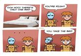OOH NOO! THERE'S ONLY ONE BED YOU'RE RIGHT Tales of Dsix YOU TAKE THE BED
