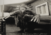 493. Eskimo Medicine Man. Alaska, Exorcising Evil Spirits. "Working To Beat The Devil" J.E.T