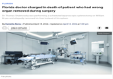 FLORIDA Florida doctor charged in death of patient who had wrong organ removed during surgery Dr. Thomas Shaknovsky was performing a scheduled laparoscopic splenectomy on William Bryan and allegedly removed his liver instead of his spleen. By Danielle Abreu ⚫ Published April 14, 2026 Updated on April 14, 2026 at 1:00 pm Log in or create a free profile to save articles f File photo. Getty Images