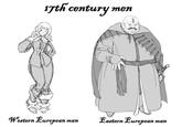 17th century men Western European Eastern European man
